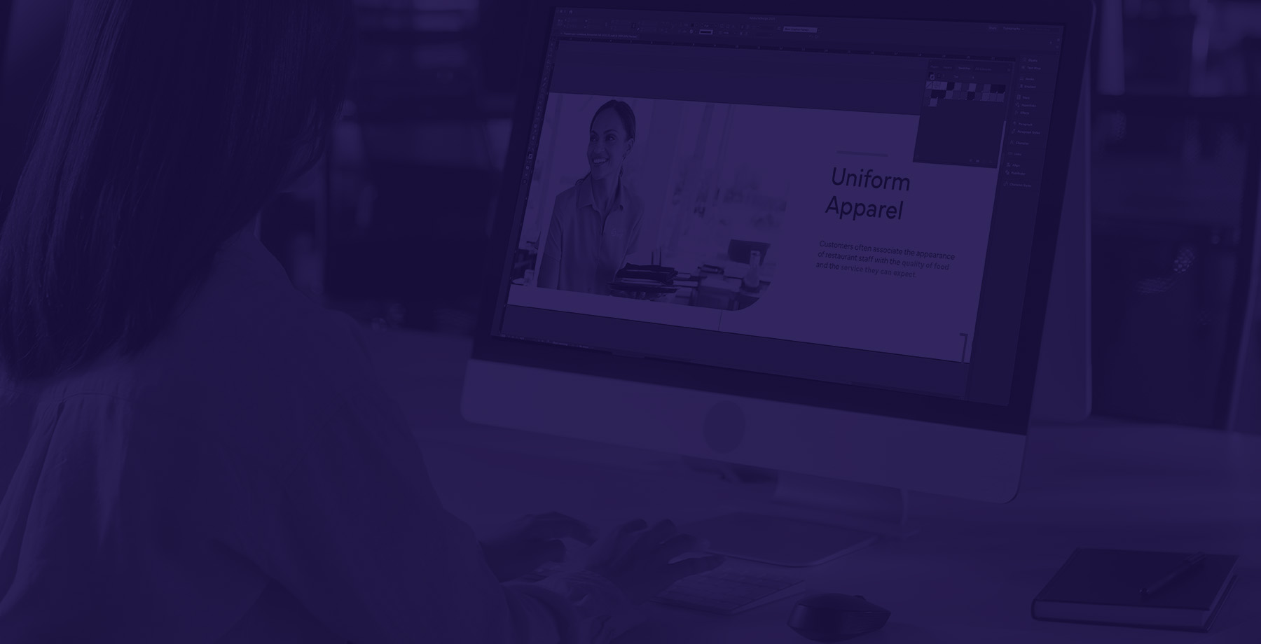 Person typing on computer